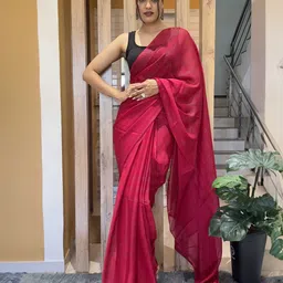 DIVASTRI Poly Georgette Ready to Wear Saree-picture-47