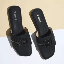 V-WALK Open Toe Flats-30