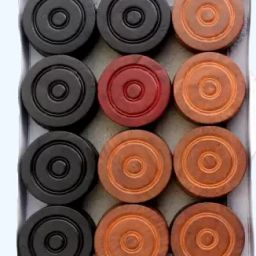 Wooden Carrom Coins with Striker Carrom Pawns-1