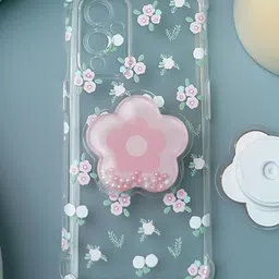 PEEPERLY Floral Printed OnePlus 9 Cute Korean Floral Gripper Back Case-34