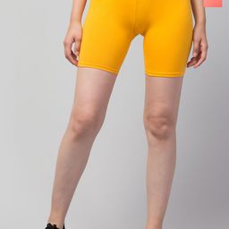 CKARFE Women Pack Of 2 Skinny Fit Cycling Sports Shorts-image-28