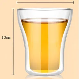 We3 Transparent Solid Glass Glossy Mugs Set of Cups and Mugs image 3