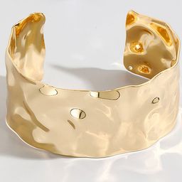 LULU & SKY Women Gold-Plated Cuff Bracelet-image-20