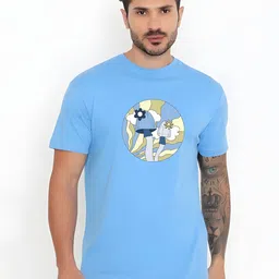 KaamBhari Graphic Printed Round Neck Regular Fit Cotton T-shirt-picture-44