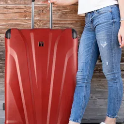 Timus Unisex Hard Luggage Hard Sided Trolley Suitcase-24