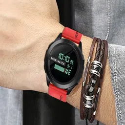 Hala Men Dial & Straps Digital Multi Function Watch HALA-1140-RED image 2