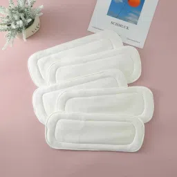 Reusable -Washable Microfiber 5 layer White Inserts Liners - Babies-pack of 5-21
