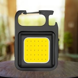 Mini LED COB Keychain Flashlight, With 4 Light Modes with long battery lifeQ315 4 hrs Torch Emergency Light-image-96