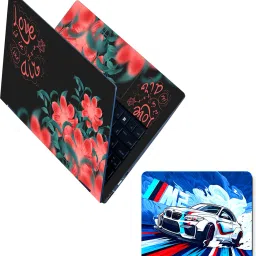 Flipkart SmartBuy Combo of Full Body Laptop Skin and Mouse Pad - Love is in the Air No Residue Removable Self Adhesive Vinyl Reusable Laptop Skin Compatible for 15.6 inch-picture-6