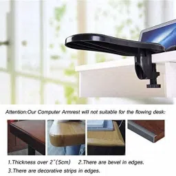 vdhja Arm Wrist Rest Support Armrest Desk Extender-PC Computer Laptop Table Pad Support Plastic Wrist Support Wrist Rest image 4