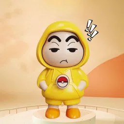 msnb Shinchan Face Changing Keychain Key Chain image 4