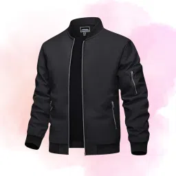 Mia Fashion Men's Windcheater Jacket, Lightweight Transition, Aviator, Blouson with Pockets Solid Men Wind Cheater-image-71