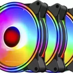 US1984 RGB Gaming Fans, Dual Light Loop RGB LED Fans, Quite Cooling Computer Fans Coler Cooler-17