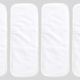 Reusable Baby Cloth Diaper Wet free Inserts Washable White Nappy (Pack of 4)-13
