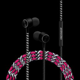 CROSSLOOP Pro Series CSLE023-E Wired Earphone with Mic (In Ear, Pink & Black)-27