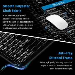 Mukhi Slip Keyboard Pad with OfficeExcel Software Shortcuts Key Patterns Combo Set image 5