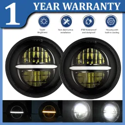 LED Headlight for Mahindra Thar, Jeep-image-17