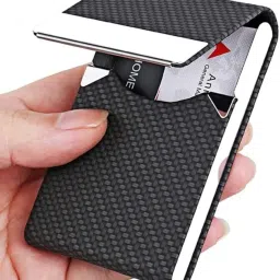 Men Casual Black Genuine Leather RFID Card Holder-image-49