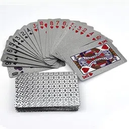 24 K Silver Plated Water-Proof Poker Playing Cards-image-10