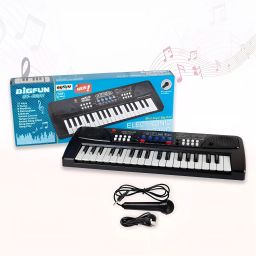 37-Key Musical Piano Keyboard with Microphone 8 Rhythms, 8 Tones, Song Record-image-1
