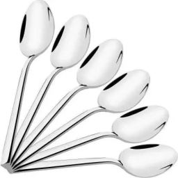 Spoons Set, 16 cm Long Spoon , Glossy Finish Stainless Steel Table Spoon, Dessert Spoon Set-image-88