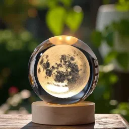 MoonGlow 3D Crystal Moon Table Lamp | Table Lamp-image-64