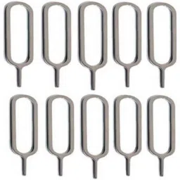 BUMTECH ® (Pack of-10 Pcs ) SIM Card Tray Open Eject Pin Removal Tool Needle Opener Ejector for All Phones Sim Adapter (Steel) Sim Adapter-76