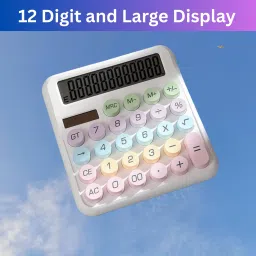 Desktop Calculator, 12-Digit Large LCD and Large Buttons for Office, Homes O459 Basic Calculator-57