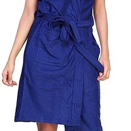 elevanto Blue 4 Free Size Bath Robe-picture-16