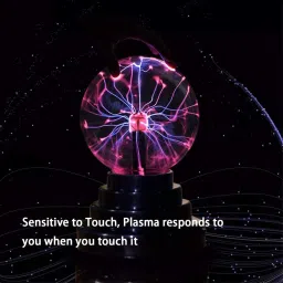 hirva creation ElectraSphere: The Touch & Sound Reactive Plasma Lamp Table Lamp image 5