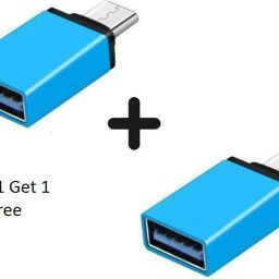 Like Star Multicolor USB Type C OTG Adapter Metal Buy 1 Get 1 Free Multicolor Phone Converter-picture-40