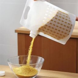 Reusable Food Storage Pouch with Spout Cap Storage Box-image-83