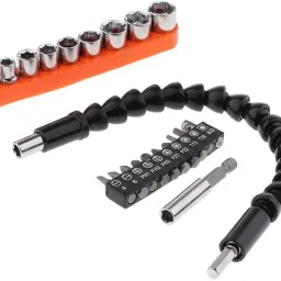 h9 Flexible Shaft Drill, Screwdriver Bits & Nut Socket For drill machine attachment Flexible Shaft Drill, Screwdriver Bits & Nut Socket For drill machine attachment Screwdriver Bit Set image 4
