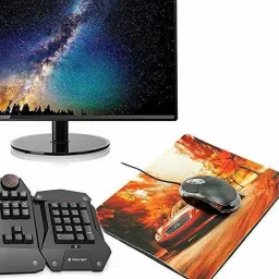 BKN USB 2.0 Wired Optical Mouse 2000 DPI for Laptop,Computer,PC etc.- (Black with Red Light) Wired Ambidextrous OpticalGaming Mouse image 5