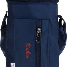 Canvas waterproof Adjustable Strap Lunch Bag with One Small Zip Pocket|Blue Lunch Bag-image-46