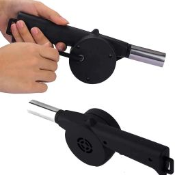 BBQ AIR FAN Outdoor Cooking BBQ Fan Air Blower Flint Fire Starter Striker Included-19