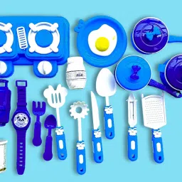 17-Piece Kitchen Pretend Play Set for Kids-17