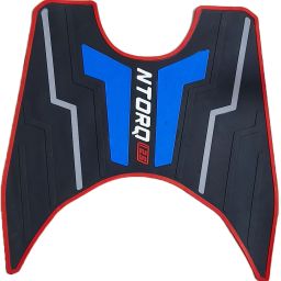 Best Quality NTORQ 125 Scooty Washable Foot Mat / Floor Mat (Black & Blue) Yamaha Ntorq 125 Two Wheeler Mat-image-23