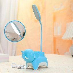 Cartoon Elephant Pen Holder with USB Rechargeable Desk Lamp Study Lamp-image-72