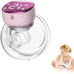 Wearable Breast Pumps with LCD Display, 4 Modes 12 Levels,Leak-Proof Design- Electric-image-1