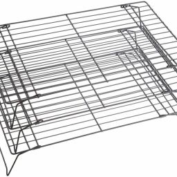 28181 Three -Tier Stackable Non-Stick Cake Cooling Rack, 21 x 40 cm (8" x 16") Black 10 Slice Toast Rack-11