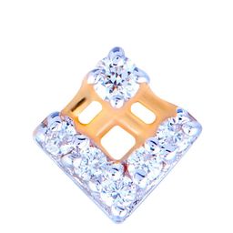 BHIMA Jewels 18K Hallmark 750 Purity Rose Gold Fancy Diamond Nose Pin-image-22