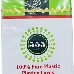 New Card-FULL PLASTIC 555 MARK PLAYING CARD (BLACK)CHEATING MAGIC _CG1-image-31