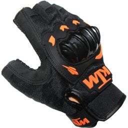 Synthetic Leather Motorcycle/Riding/Bike Half / Fingerless Gloves Riding Gloves-9