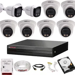CP PLUS 8CH. Hybrid DVR, 2B/6D CAMERA COLOR VIEW NIGHT VISION CAMBO SET With 1TB HDD Security Camera-image-1