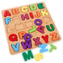 bloombec Wooden Educational Creative learning A To Z English Alphabets Board Puzzle image 4