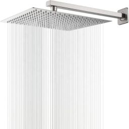 6*6 Ultra Slim Square Rain Shower Head with 8inch Arm Shower Head Fixed Mount-picture-24