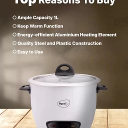pigeon JOY SINGLE POT AUTOMATIC MULTI COOKER WARMER Electric Rice Cooker with Steaming Feature image 3