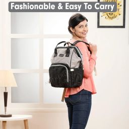 motherly Diaper Bags for Mothers with 1 Bottle Bag + 1 Changing Mat + 1 Set of Stroller Hooks Backpack Diaper Bag(With 6 months warranty) image 4