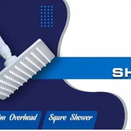 jbg by na PVC Overhead Shower with Arm and Wall Flange, Single Handle, ( 5 x 5) Pack of 2 Fixed Mount image 5